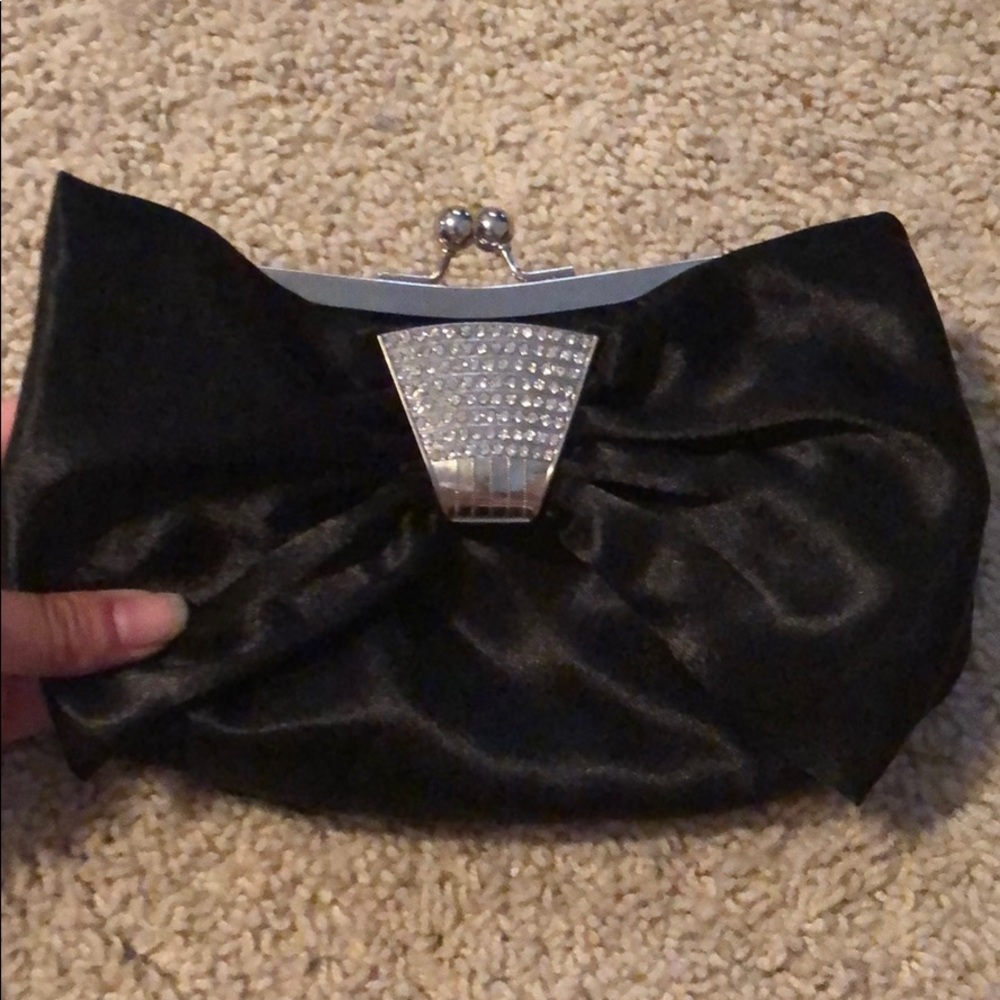 brand new black clutch